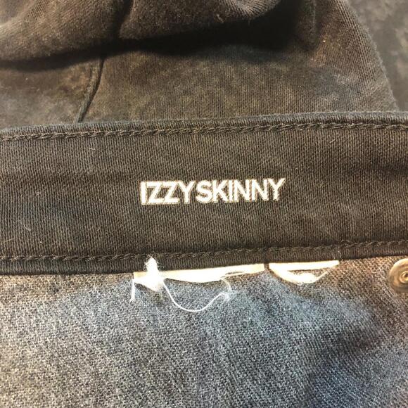 Michael Kors Izzy Skinny Jeans Black Snakeskin Pattern Sexy - Picture 5 of 6